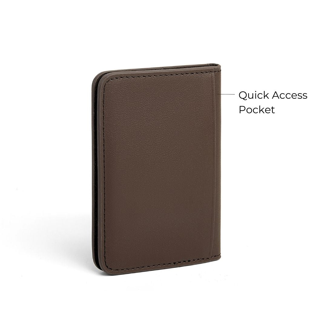 Achiever Slim Wallet - Cafeine Brown