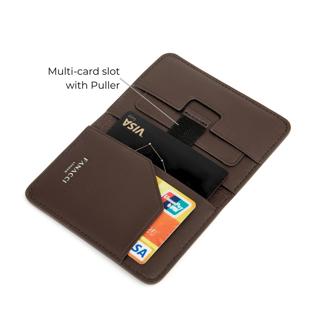 Achiever Slim Wallet - Cafeine Brown