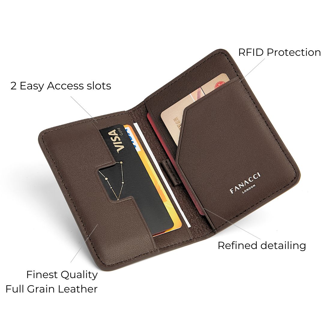 Achiever Slim Wallet - Cafeine Brown