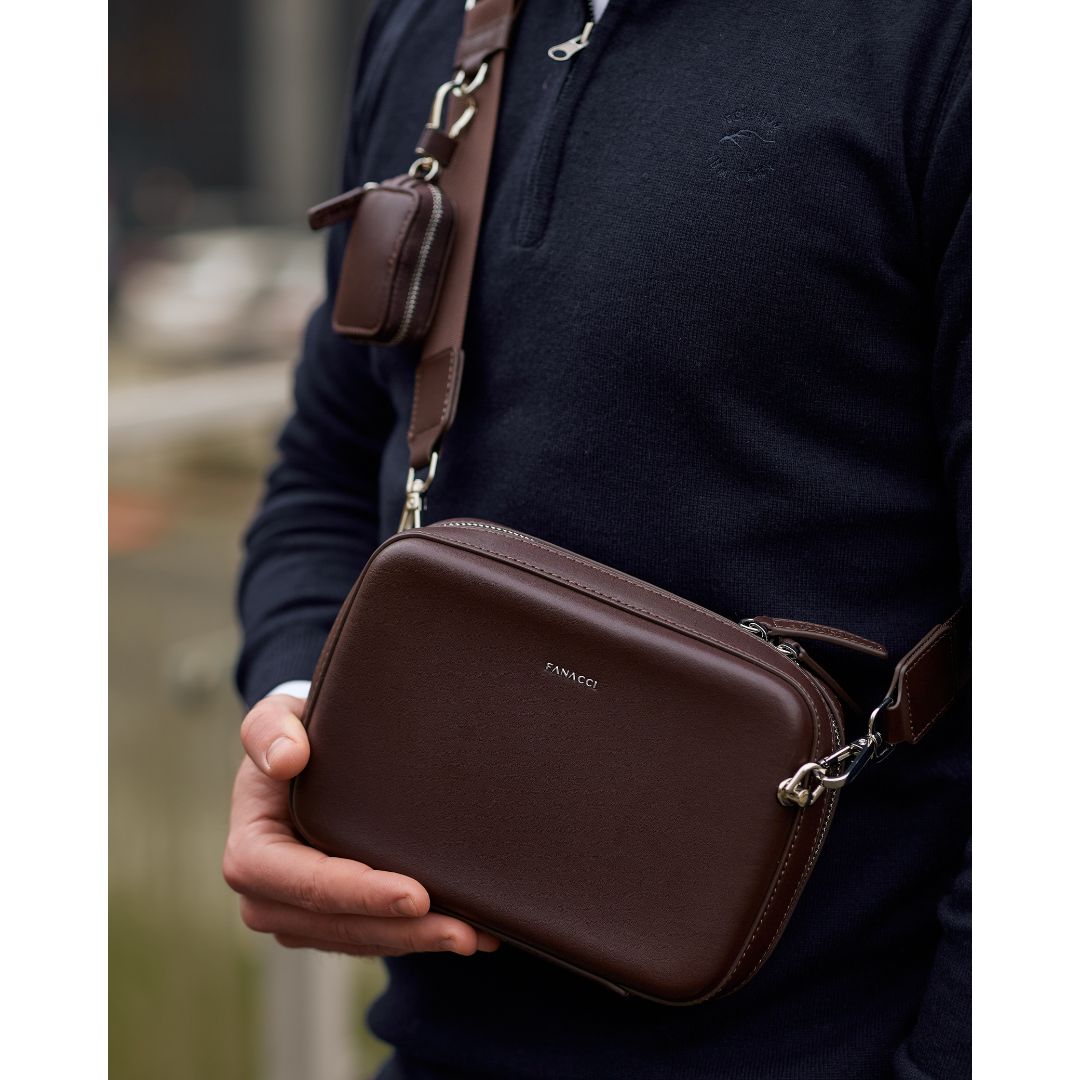 Challenger Crossbody Bag - Chocolate Brown