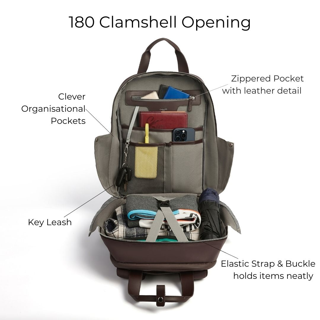 Innovator Organisational Backpack - Cafeine brown